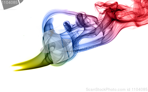 Image of Bright fume abstract shapes