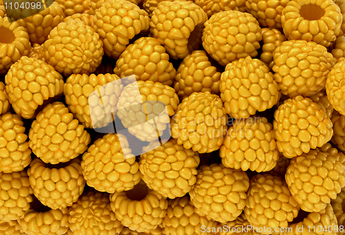 Image of Yellow raspberry texture or background
