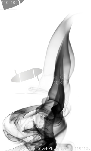 Image of Abstract fume shapes on white