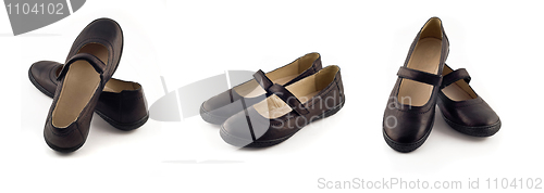 Image of Collage - modern women's leather shoes
