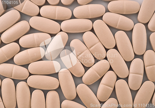 Image of Close-up of Pink pills useful as background