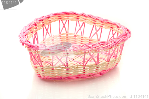 Image of Valentines day - Pink woven basket