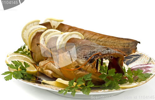 Image of Shore dinner - sheatfish with lemon and parsley