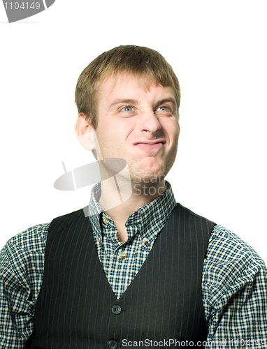 Image of Funny-looking optimistic man