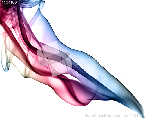 Image of Puff of colored abstract smoke patterns