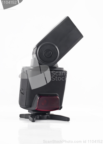 Image of Professional flash unit for Digital camera isolated 