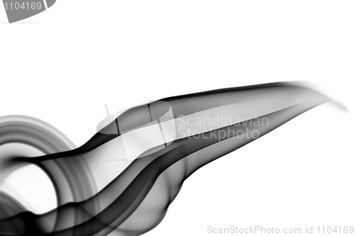 Image of Black Abstract fume waves