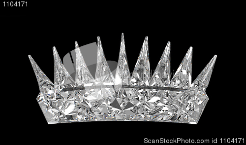 Image of Monarch - gemstone crown over black