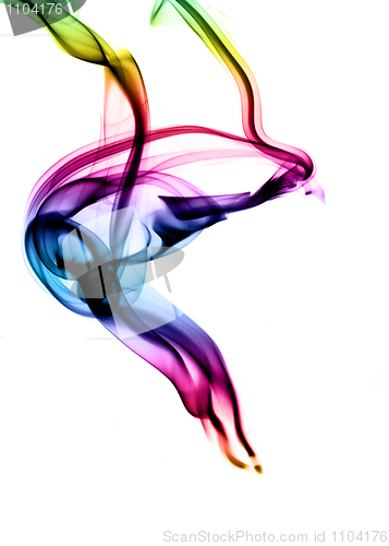 Image of Gradient colored magic smoke shapes