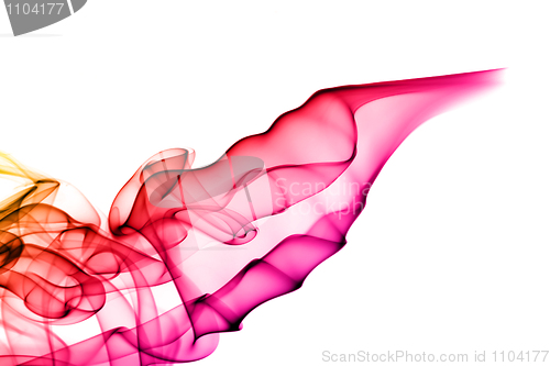 Image of Gradient colored fume abstract 