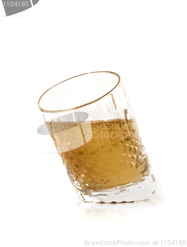 Image of Crystal jigger with cognac