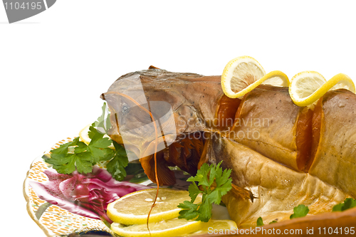 Image of Dinner - fresh-water catfish (sheatfish) with lemon