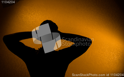 Image of Rest and relax - silhouette of man