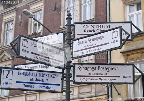 Image of Guide signs in the street