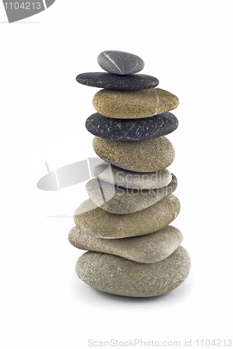Image of Stability - Balanced pebble stack