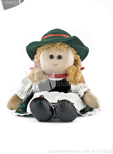 Image of Rag doll in national (folk) Austrian costume