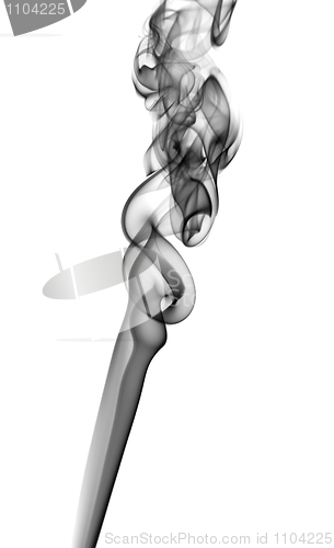 Image of Abstract fume pattern on white