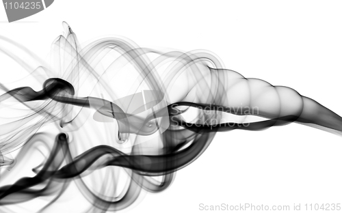 Image of Black Abstract smoke pattern