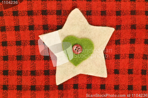 Image of Star, heart and button