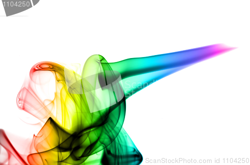 Image of Gradient colored fume abstraction 