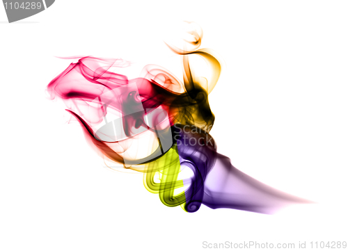 Image of Magic colored smoke abstract shape 