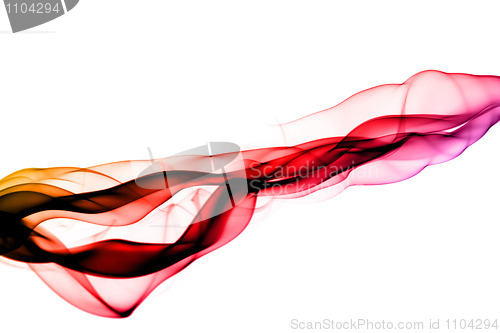 Image of Gradient colored fume abstract shape