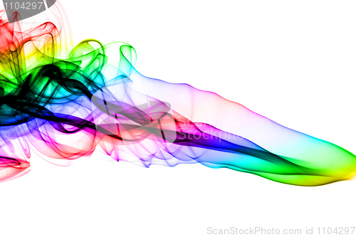Image of Abstraction. Colorful fume swirl 