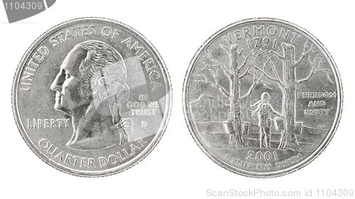 Image of Quarter Dollar Vermont