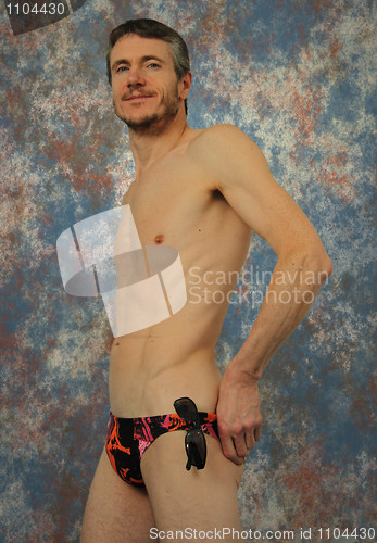 Image of Semi nude muscular man