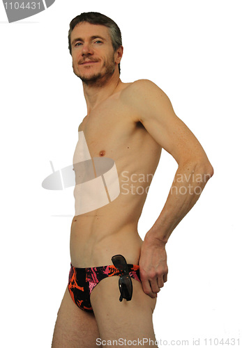 Image of Semi nude muscular man