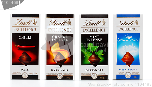 Image of Lindt 100g chocolate blocks