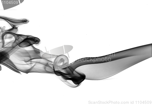 Image of Abstract fume shape on white