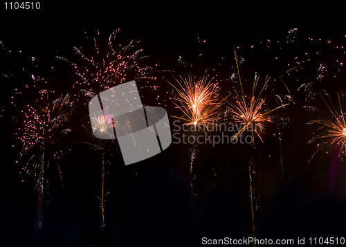 Image of Fireworks in sky 