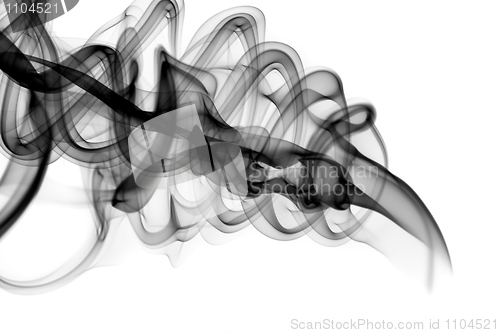 Image of Abstract Black smoke shape