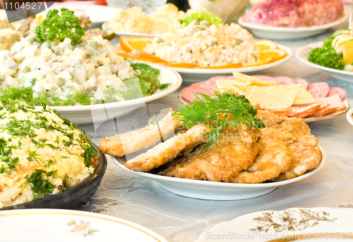 Image of Chops and cutlets. Banquet in the restaurant