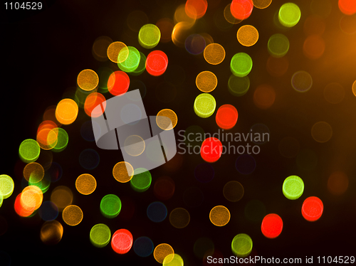 Image of Blurred festive colorful lights 
