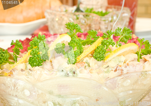 Image of Salad with lemon - Banquet in the restaurant