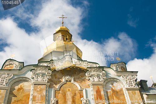 Image of Kiev-Pecherskaya Laura. Beautiful Orthodox church