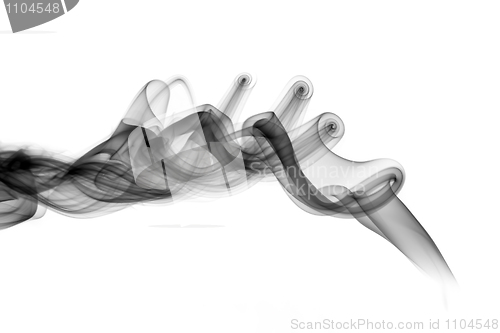Image of Magic Abstract fume pattern on white