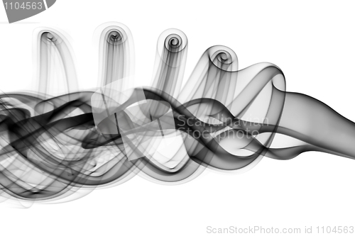 Image of Abstract black fume waves 