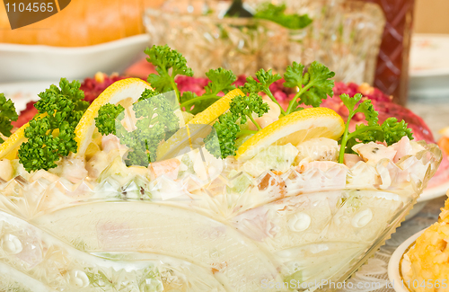 Image of Salad with lemon and parsley