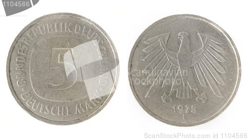 Image of 5 Marks - German money