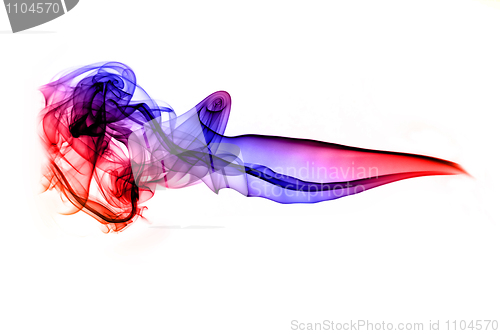 Image of Colorful puff of abstract smoke