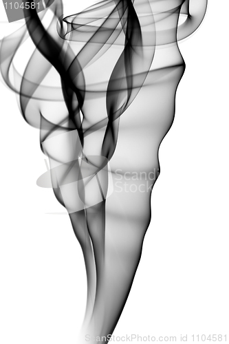 Image of Abstract black fume swirl 