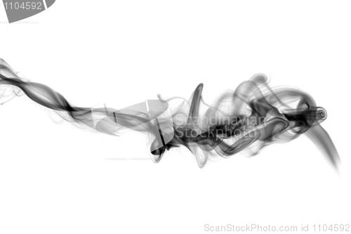 Image of Puff of Abstract fume over the white