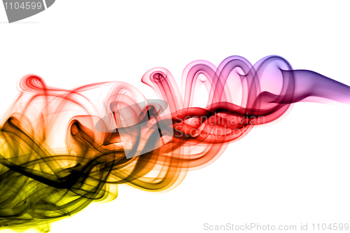 Image of Magic puff of abstract colored smoke 