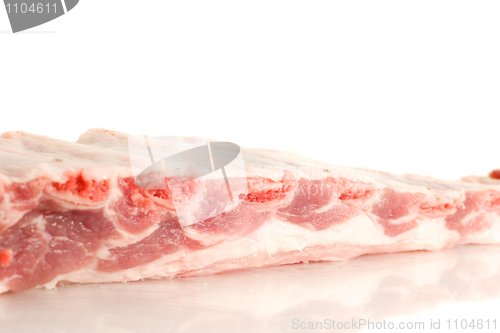 Image of Tasty Uncooked pork ribs and meat