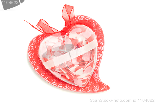 Image of Love and passion - hearts isolated
