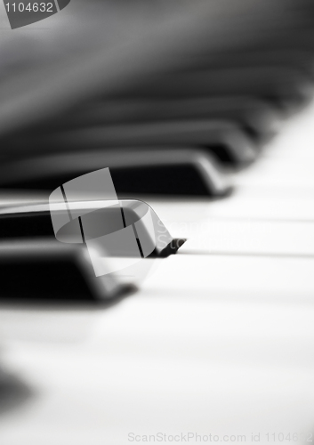 Image of Extreme closeup of Piano