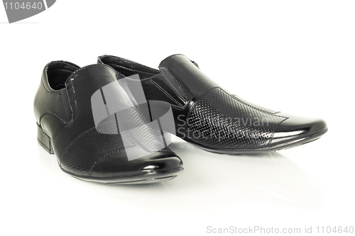 Image of Patent-leather shoes on white